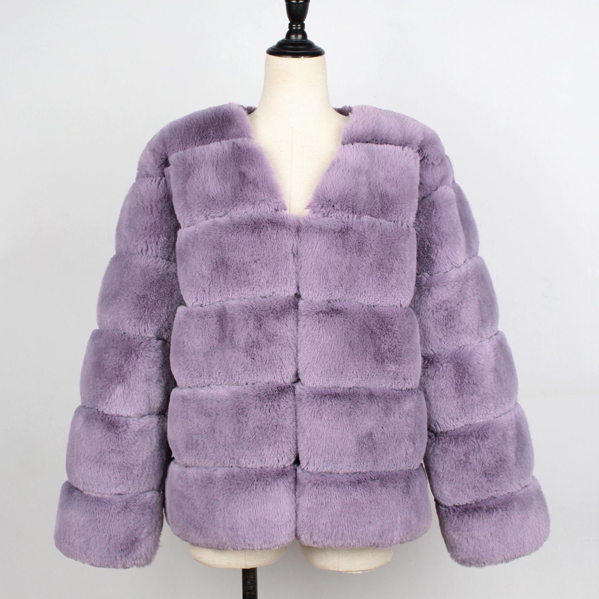 Women's Clothing warm plush coat coat jacket_voghion.com