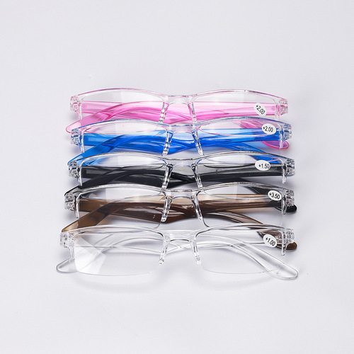Directly supplied from the manufacturer, new fashionable reinforced one-piece lightweight reading glasses wholesale street stall reading glasses for the elderly