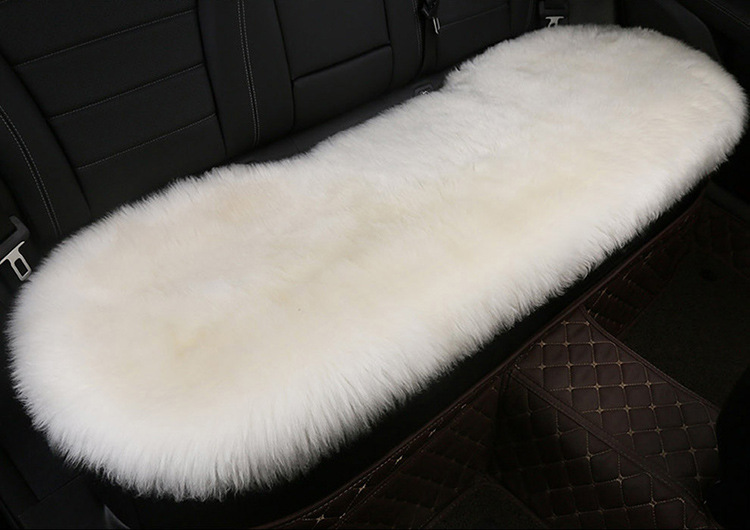 Car Winter Cushion Plush Cushion Three-piece Set Thickened Warm Fur Non-slip Integrated General Motors Cushion