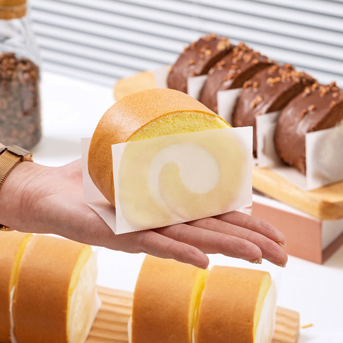 Cake roll separator paper Swiss roll oil-proof and grease-proof finger paper baking square cake roll special edge packaging tray
