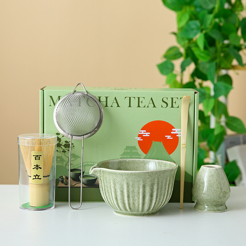 国境を越えた抹茶ボウル、抹茶ツール、ブラシ、日本茶茶碗、抹茶カップ、粉ボウル、ミキサー、茶筅器具セット|undefined