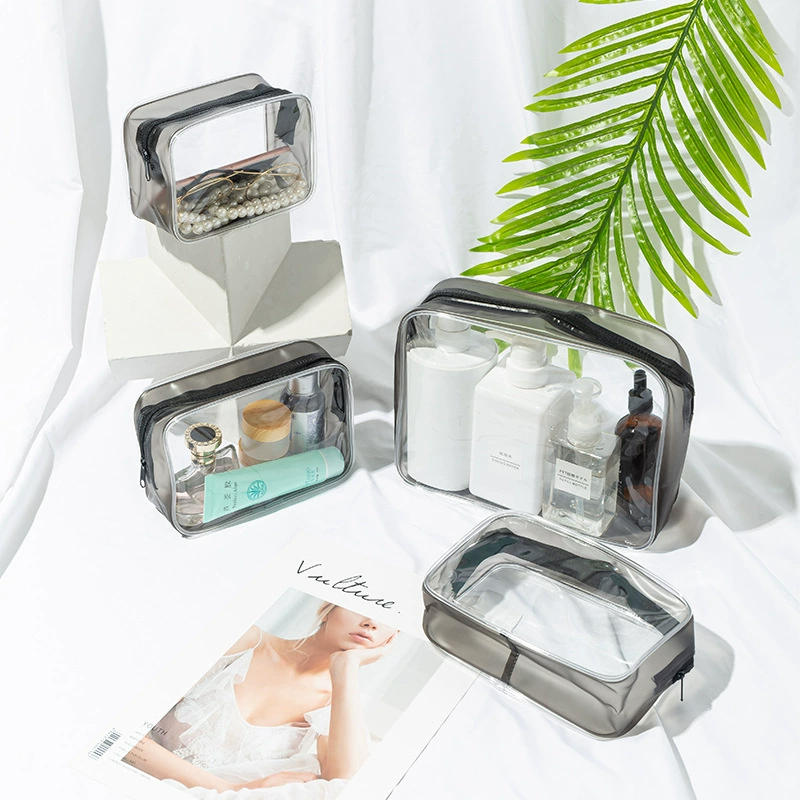 Прозрачная косметичка из ПВХ, портативная дорожная сумка для туалетных принадлежностей, многофункциональная вместительная сумка для хранения, водонепроницаемая, с возможностью нанесения логотипа на заказ.