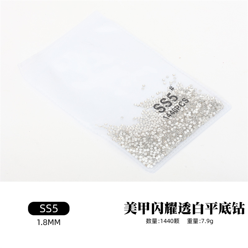 Accesorios de uñas diamante plano transparente AB diamante uñas taladro DIY decoraciones oro inferior plata inferior calidad rhinestone color mezclado diamante