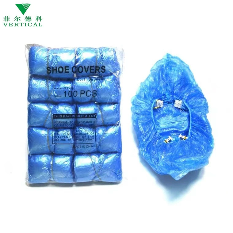 Завод в наличии автоматическая машина для бахил в помещении специальная утолщенная Т-образная Пряжка Одноразовые Синие водонепроницаемые бахилы