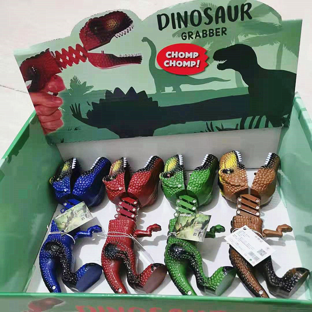 2021 new pattern Click click dinosaur Spring dinosaur Clamp children Parenting interaction Fifty-one gift Tricky Toy store