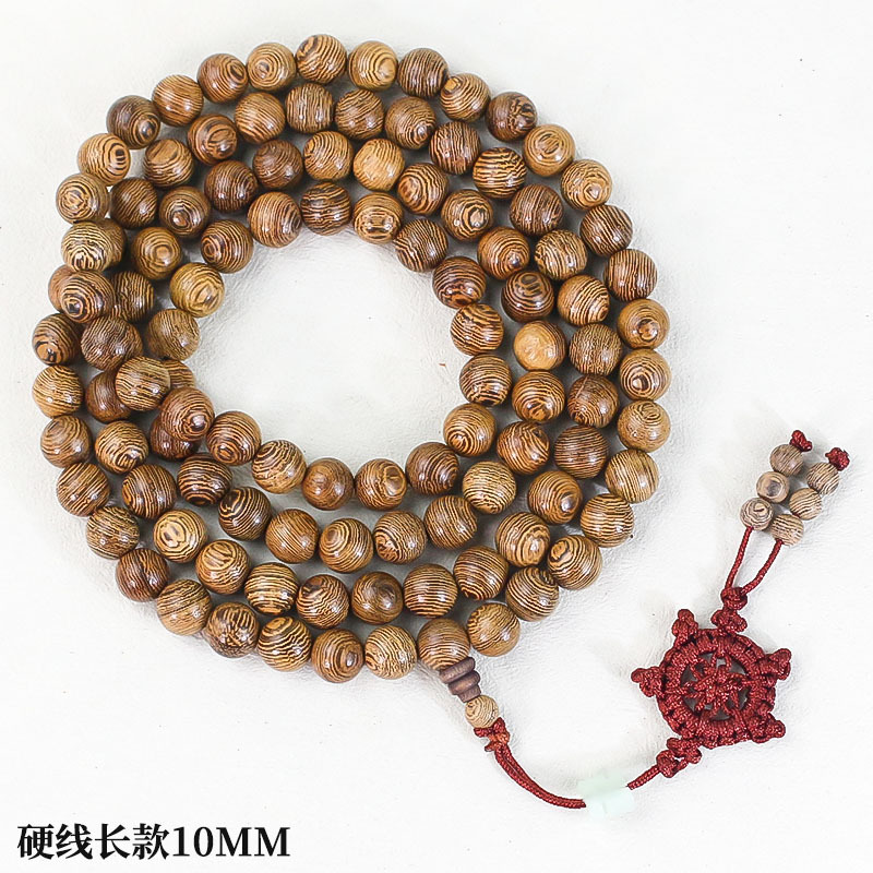 Fábrica al por mayor ala de pollo pulsera de madera hombres y mujeres pareja joyería regalo Rosario pulsera de madera wenwan 108 cuentas de Buda