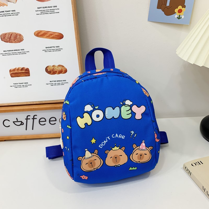 2025 nueva mochila infantil Capibala mochila para niños y niñas caricatura encantadora mochila escolar de moda