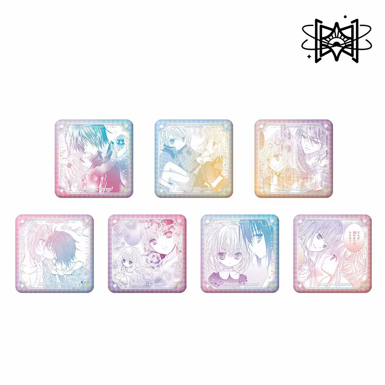 Официальная лицензия Shugo Chara! Значок из серии "Guardian Sweetheart" — слеп-бокс, коллекционный мерч