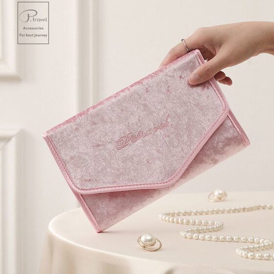 New Multi-functional Necklace Ear Jewelry Storage Bag Portable Travel Home Jewelry Box Jewelry Jewelry Bag Folding Bag