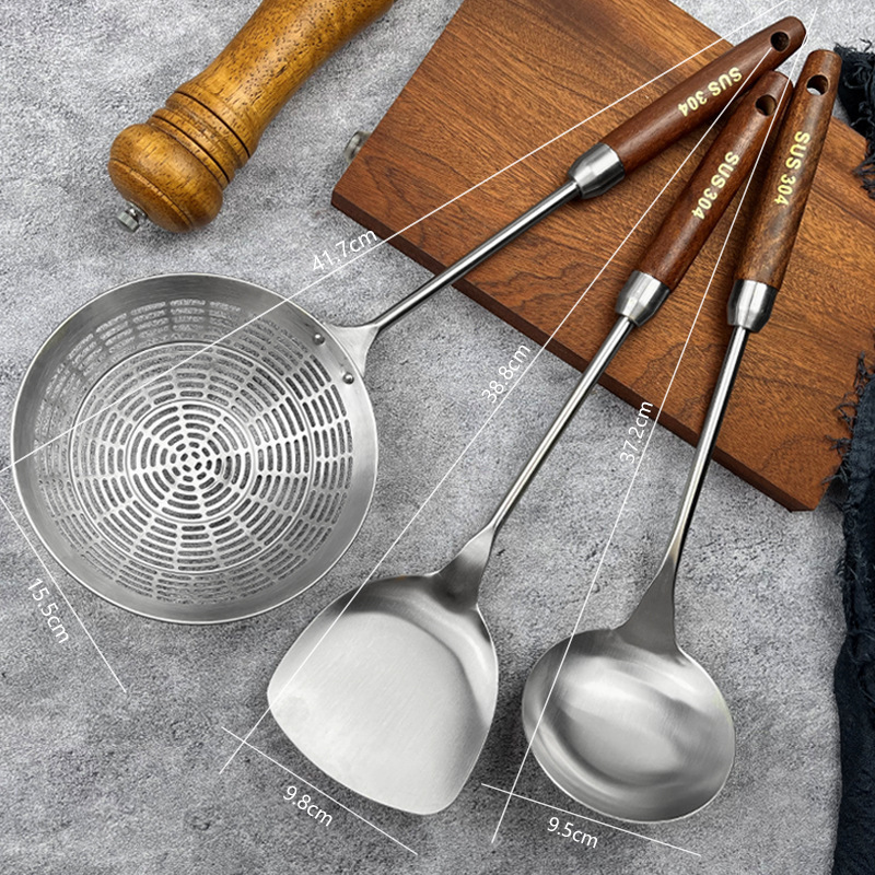 304 cocina de acero inoxidable set pala de cocina cocina set completo de cocina set de cocina set de siete piezas set