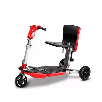 Travel Electric Folding Qatlanan elektrik velosipedlər - aircraft-model-manual-folding-red