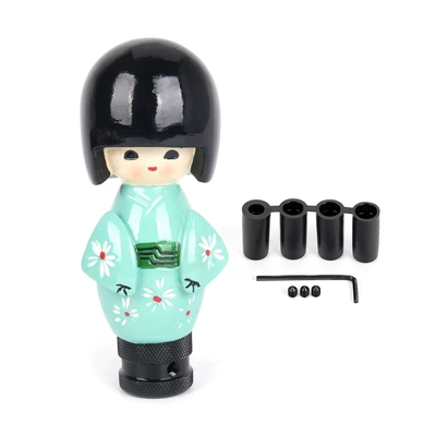 resin material lucky cat gear: Cab and accessories - kimono-doll-stall-green