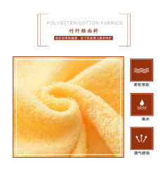 A5L4 Bamboo Fiber Solid Color Baby Face Towel Adult Children Soft Absorbent Sweat Wipes Cleansing Towel Compared to Cotton