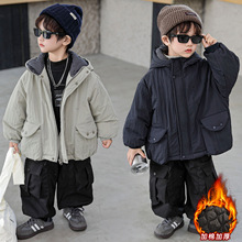 男童棉服儿童2025新款秋冬装宝宝森系时髦二棉棉衣小孩加棉外套潮