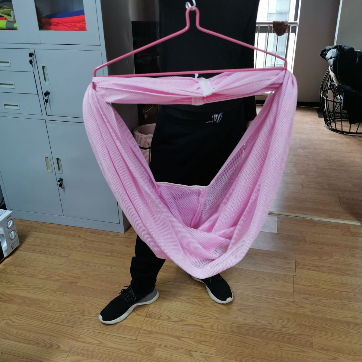 Los fabricantes producen al aire libre bebé hamaca de malla cama tela hamaca tela de malla Malasia transfronteriza