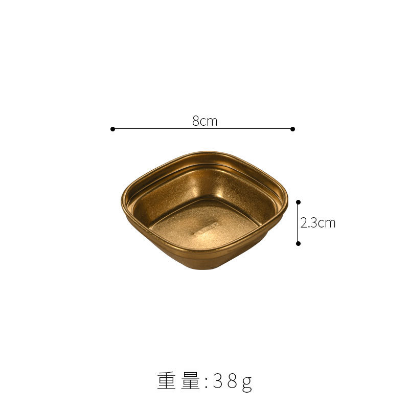 レトロな304ステンレス製ソース皿、風味皿、アンティーク加工、業務用バーベキュー用調味料皿、ソース皿、2仕切り、3仕切り|undefined
