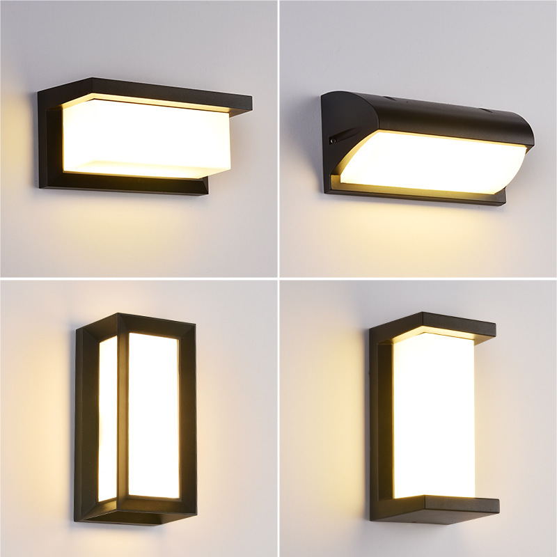 Outdoor wall lamp waterproof villa balcony courtyard gazebo Gate Terrace outdoor wall induction stair post lamp