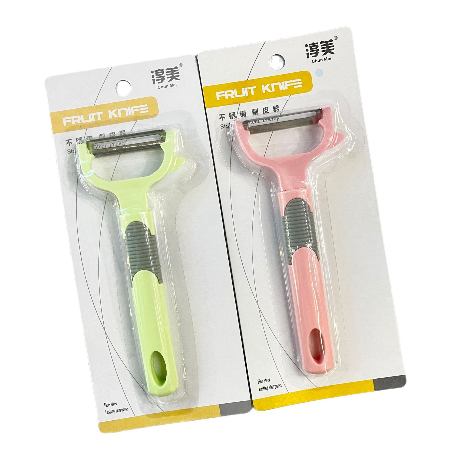 Pelador multifunción de acero inoxidable personalizado dos en uno Cepilladora de melón y fruta Cepilladora de patata pelador de manzana