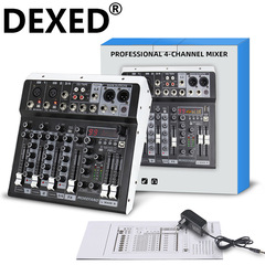 クロスボーダープロフェッショナルCSミキサー4チャンネル、6チャンネル、8チャンネル、Bluetooth、USBディスプレイ、エフェクト付きパフォーマンスオーディオミキサー
