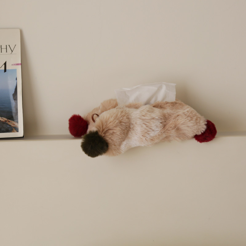 雰囲気感のあるぬいぐるみティッシュ袋家庭用車載布芸ティッシュケース紙袋客間の軽いナプキン袋工場