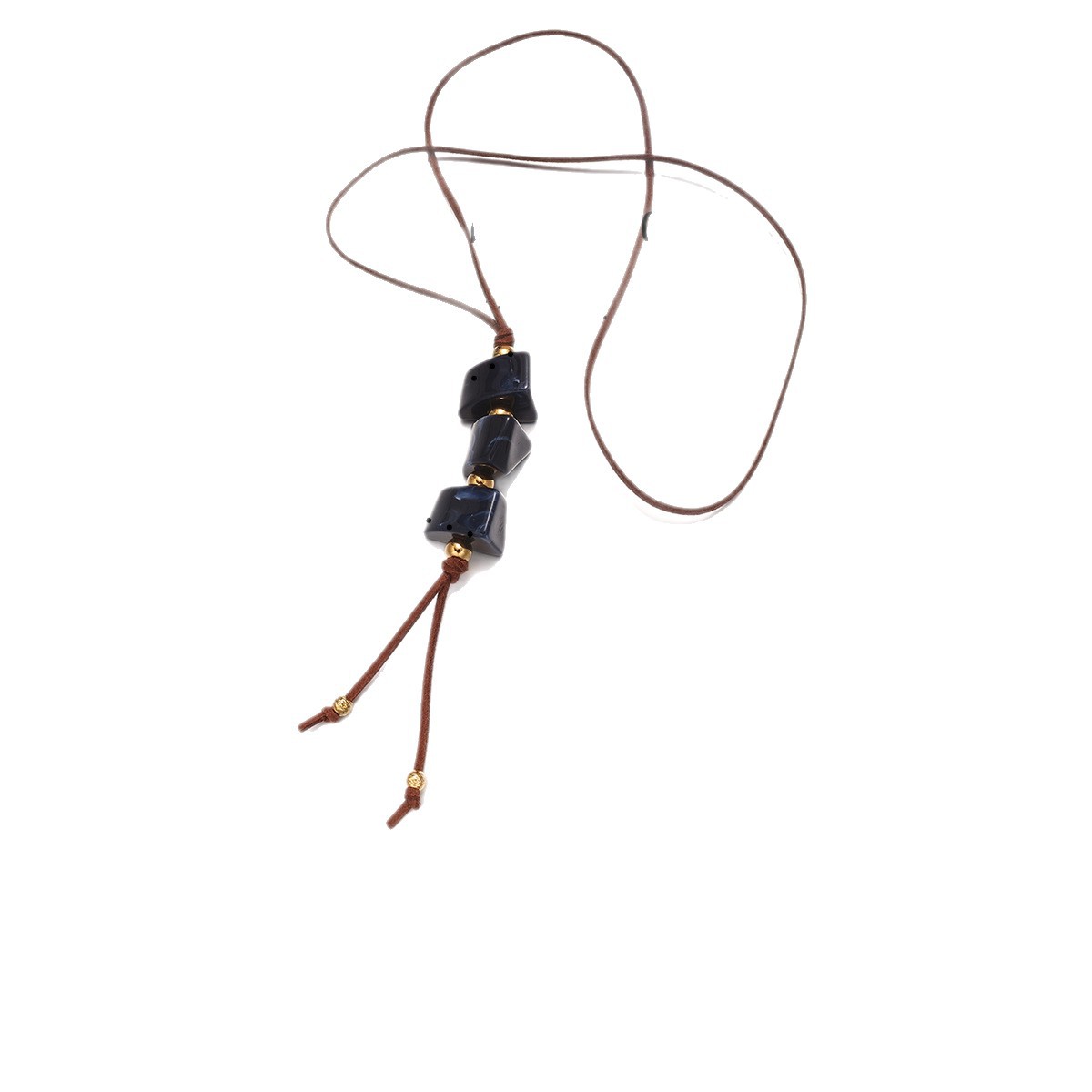 TENA acero inoxidable acrílico largo collar ligero de lujo empalme colgante de cuentas cadena de suéter ventas calientes transfronterizas image 6