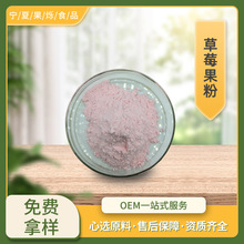 草莓果粉99% 水溶性果蔬代餐粉 固体饮料原料现货 喷雾干燥草莓粉