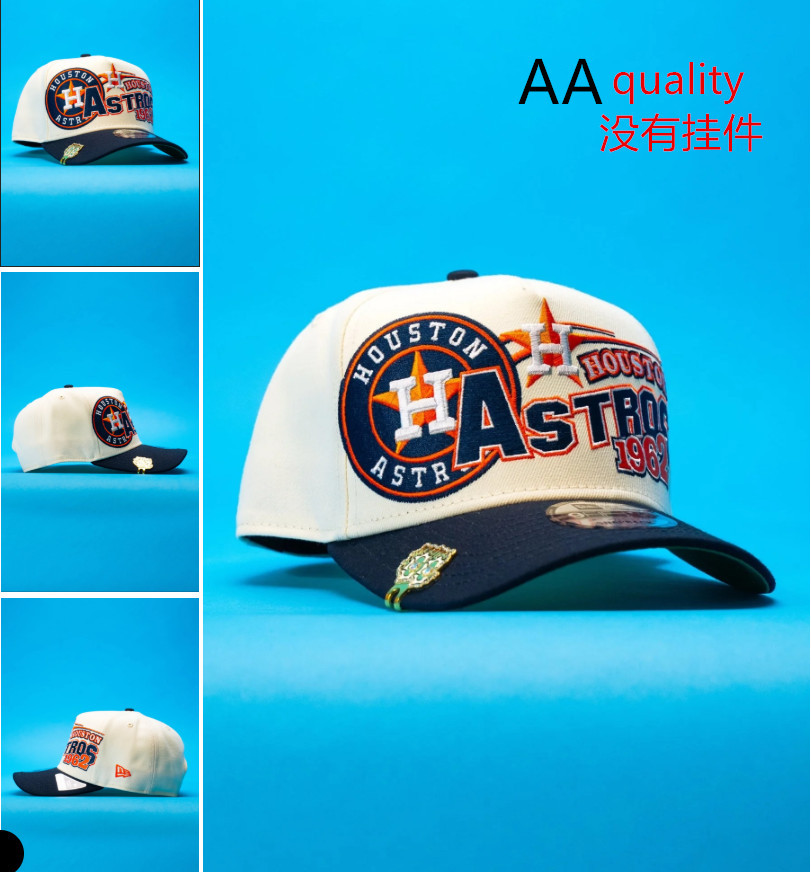 New Era Houston Astros 1962 9FORTY A-Frame Cap Cream Navy
