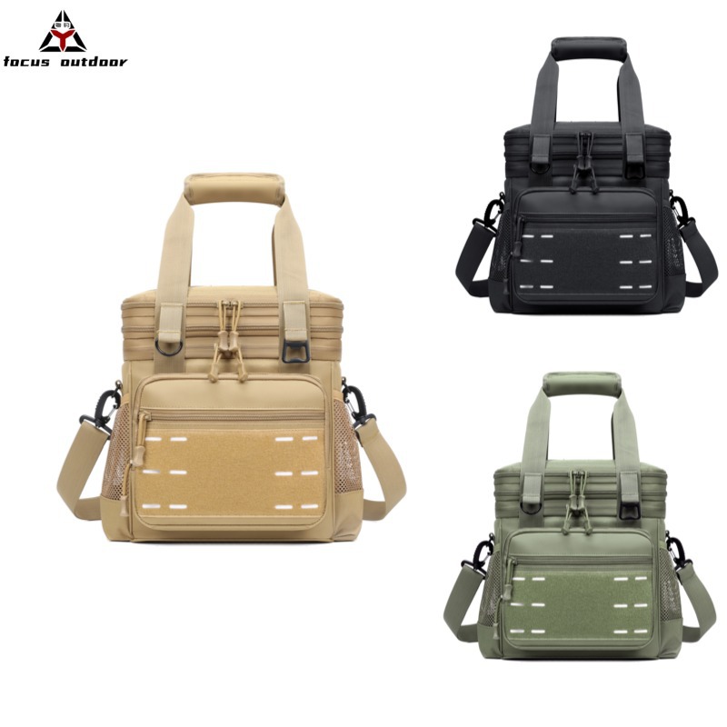 Camping al aire libre picnic paquete de hielo de gran capacidad de expansión picnic paquete de aislamiento térmico plegable paquete de almacenamiento táctico de aislamiento frío impermeable