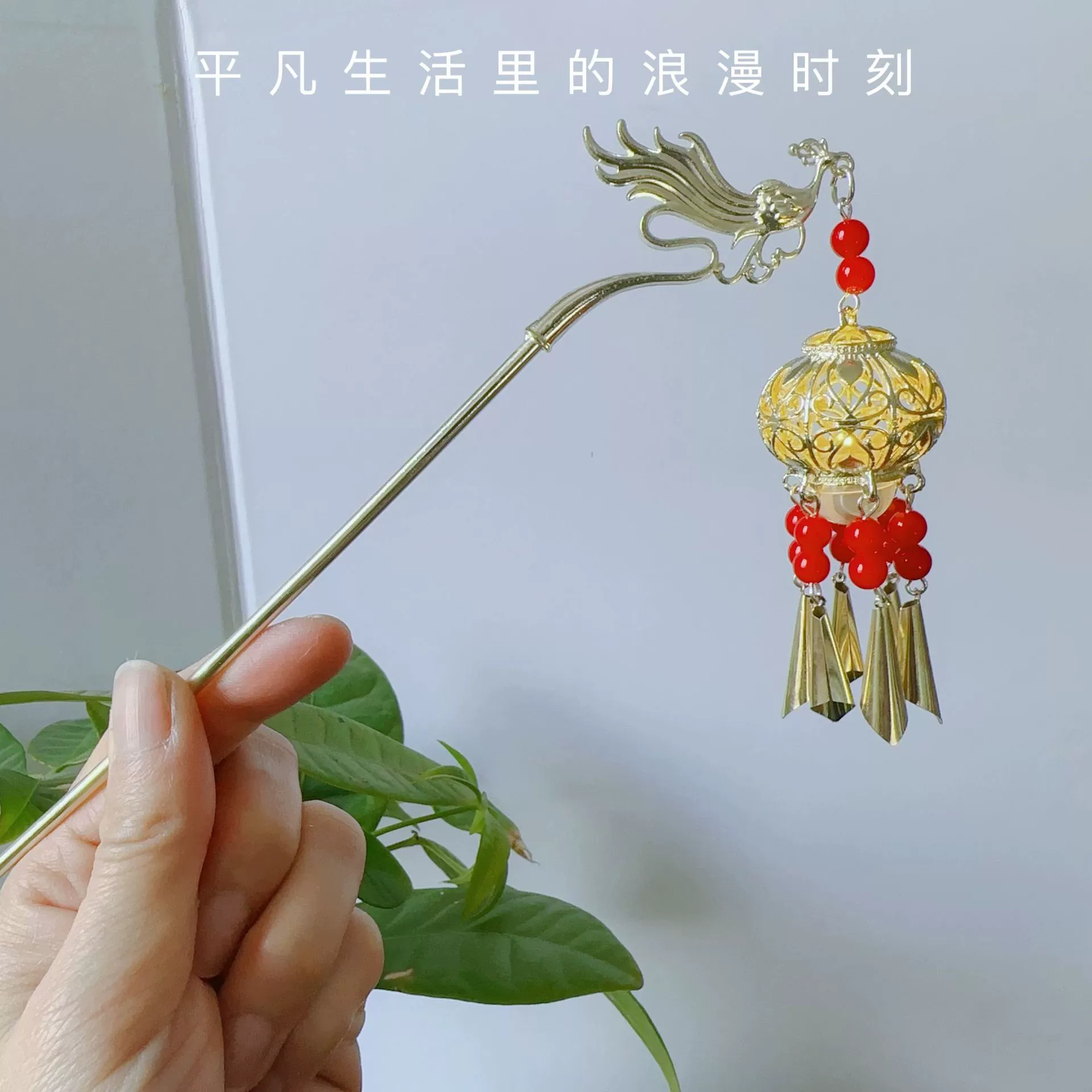 Ретро-лампа, фонарик, китайская шпилька, кролик с кисточками, Hanfu, аксессуар для волос, оптовая продажа