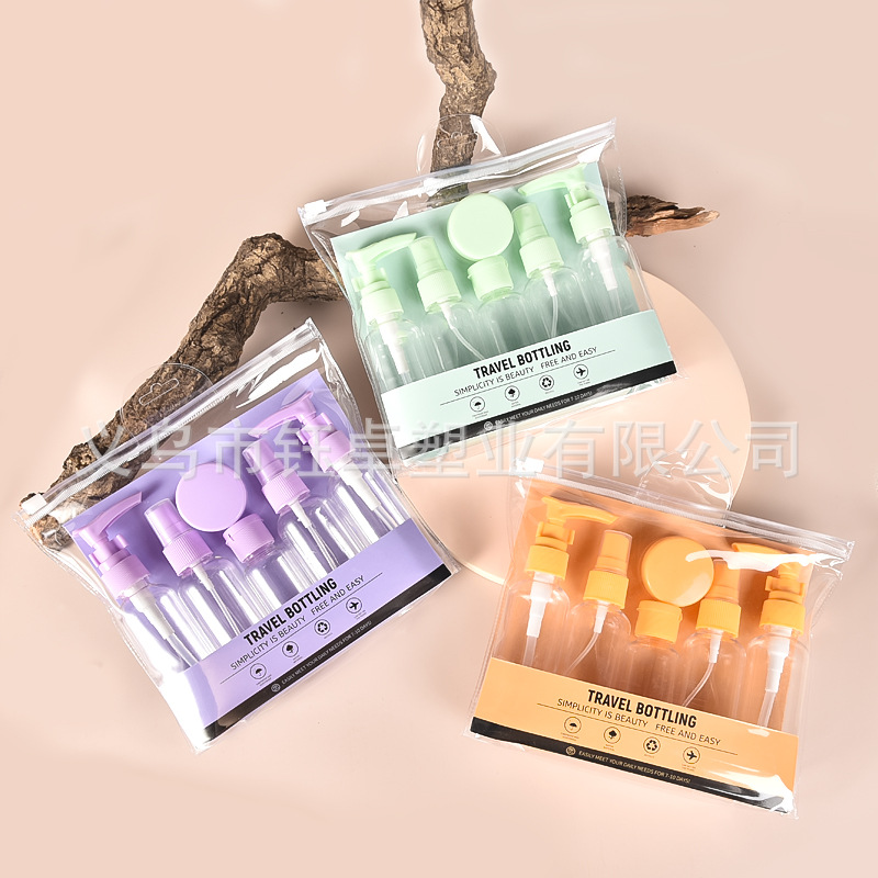 旅行分装瓶喷雾瓶按压瓶60ml轻巧便携带透明喷雾洗发水沐浴露