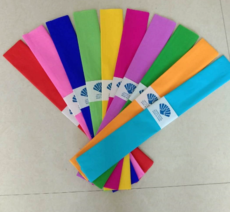 Красочная креповая бумага, канцелярские принадлежности, праздничная бумага, креповая бумага, материал «сделай сам», красочная тонкая креповая бумага, маленький складной красный цветок