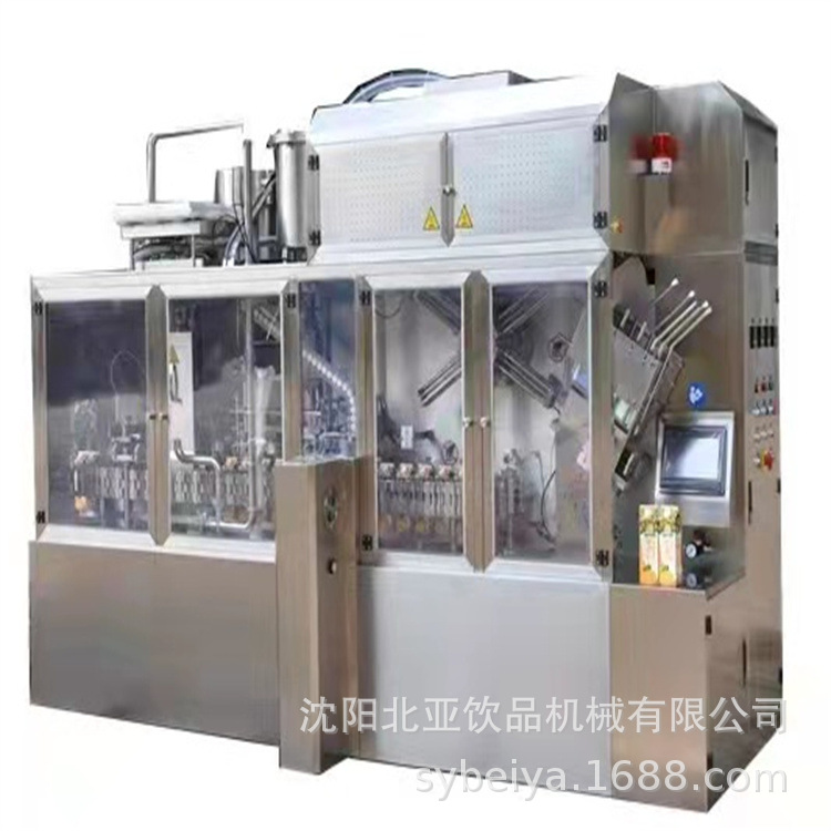 供应全自动屋顶形纸盒液体灌装机，屋顶包灌装机，屋顶包设备