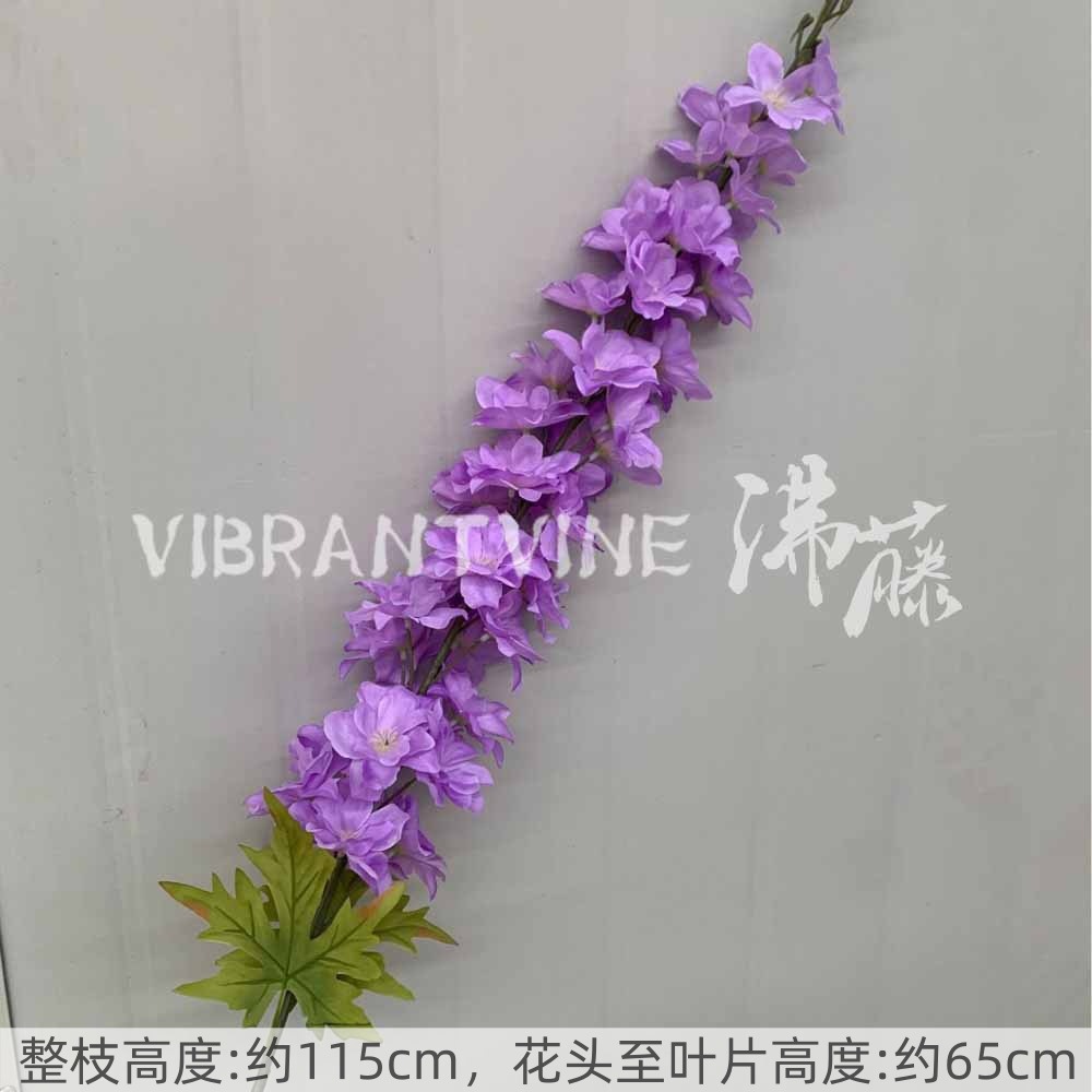 Púrpura de la boda flor artificial salón de bodas Camino de plomo techo arreglo floral Hotel Bienvenido arco piso decorativo flor artificial