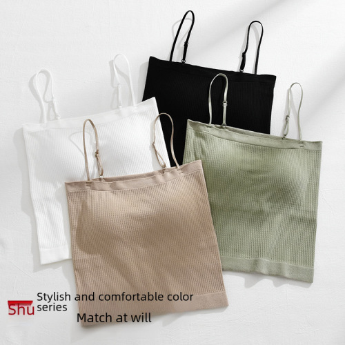 Autumn new model of beautiful back-wrap underwear, women's bra without steel ring, with breast pads, tube top, inner layering, pure lust camisole