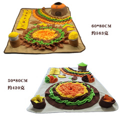 Cross-border hot selling dog toys wholesale, vocal puzzle pet hiding food and sniffing mat, puzzle decompression and sniffing mat