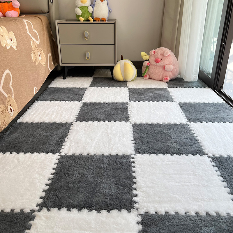 豪華なカーペット、寝室の部屋、ベッドサイドブランケット、子供用ハイハイスプライシングフロアマット、バルコニー出窓マット、カット可能|undefined