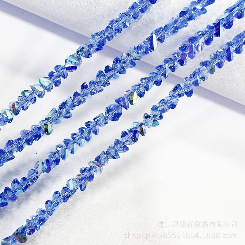 Boutique K9 tarjeta 6mm triángulo cristal cuentas pulsera accesorios para el cabello joyería DIY accesorios de la joyería ventas directas de la fábrica