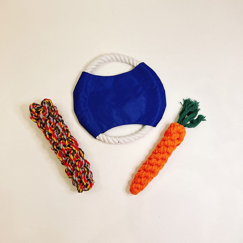 35g Weight Pet Toys Type Of Pet Supplies 100 Pieces Quantity Basic Cotton Rope Color Block Pet Toys