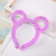 Candy Color Plush Hair Hoop Korean Ears Head Hoop Women's Cute Performance Head Bear Ears Long Hair Mickey