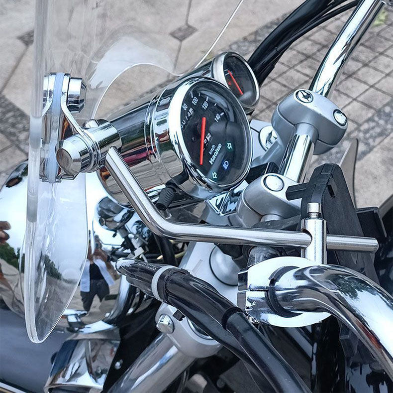 Retro Motorcycle Round Light Windshield Universal Windscreen Suzuki Gz15O-A/E Prince Yueku Organic Glass