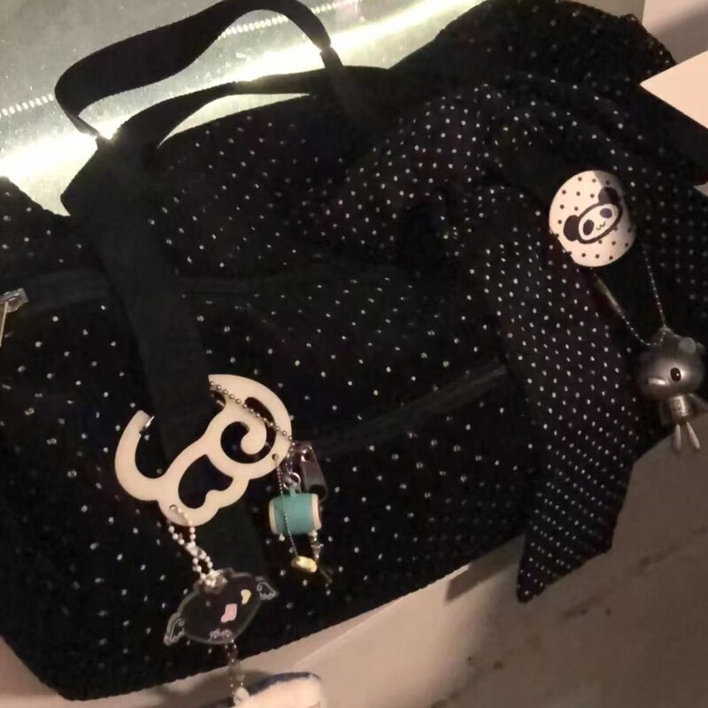 Short Distance Travel Bag 2025 New Shoulder Handbag Large Capacity Tote Bag Canvas Bag Gym Bag Miu Series