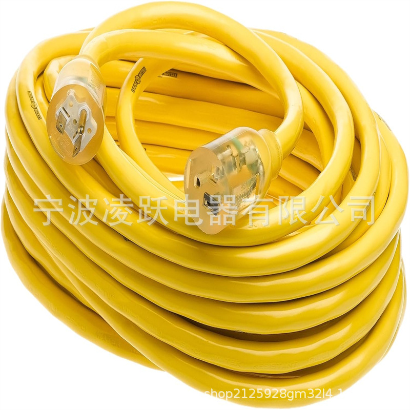 Yellow Jacket 超重型延长线,10 号,3 导体,发光端,防风雨