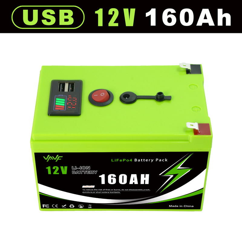 Best-Selling Overseas 12V 200Ah Large-Capacity Lithium-Ion Battery Pack, with Bms/Usb/Power Display for Cross-Border Use Best-Selling Overseas 12V 200Ah Large-Capacity Lithium-Ion Battery Pack, with Bms/Usb/Power Display for Cross-Border Use