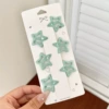 11# Shining Blue and Green Five-pointed Stars 6-piece set @