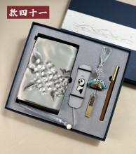 ✅批发苏州手工刺绣民族风礼品丝巾书签商务套装礼品特色礼物