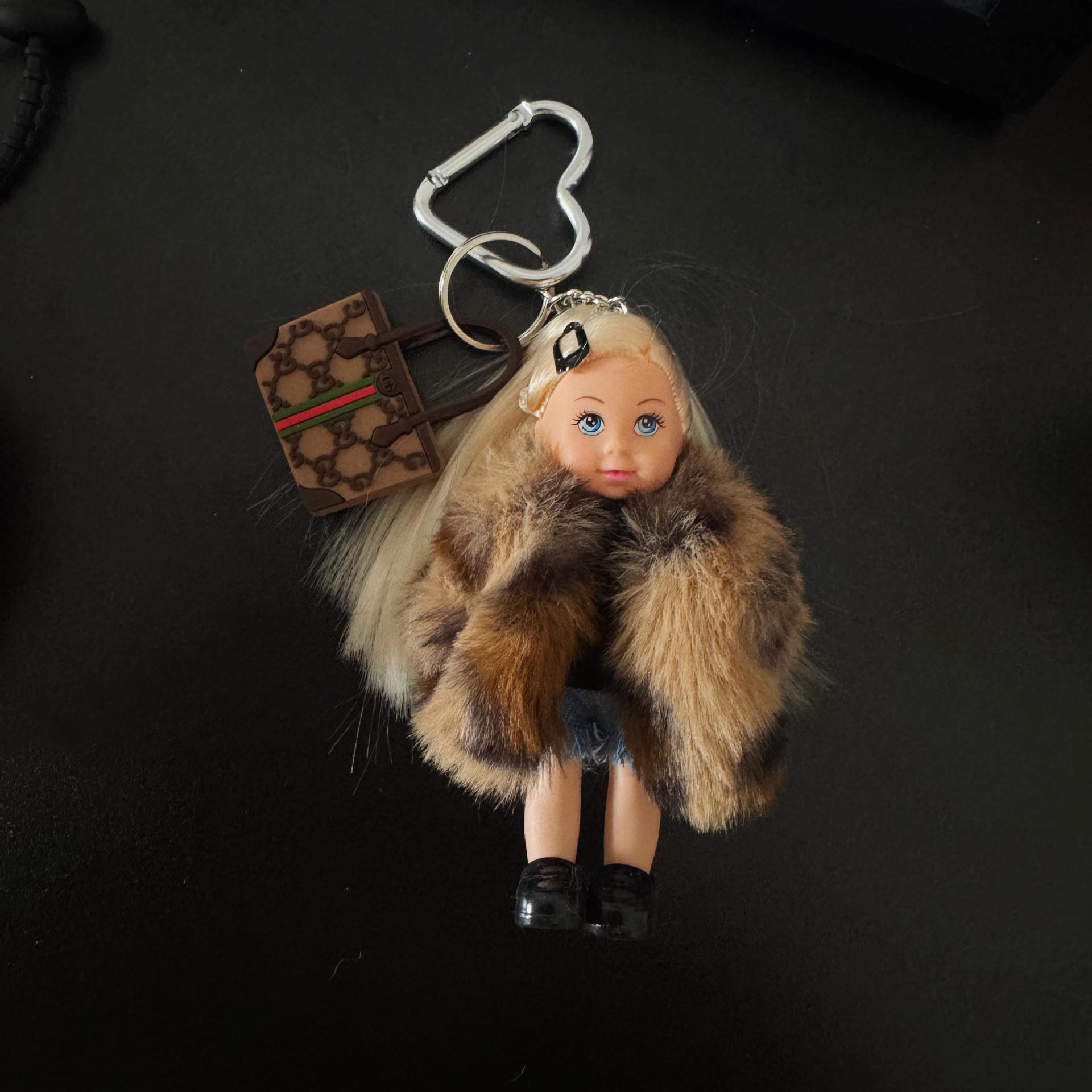 표범 무늬 모피 빅 브랜드 베이비 펜던트