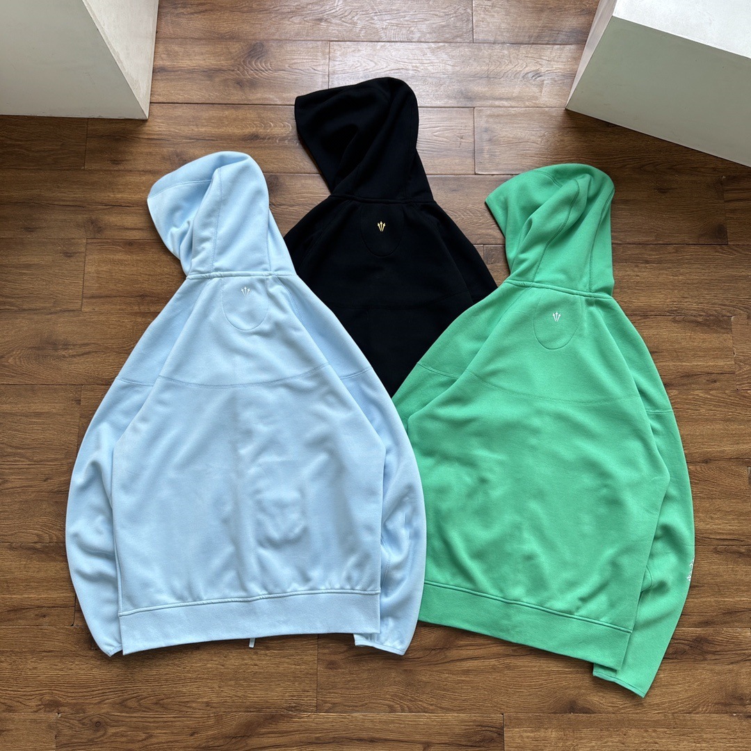 24 años transfronterizos hombres primavera y otoño nueva cremallera encapuchado chaqueta casual tricolor impresión de moda deportiva running suéter