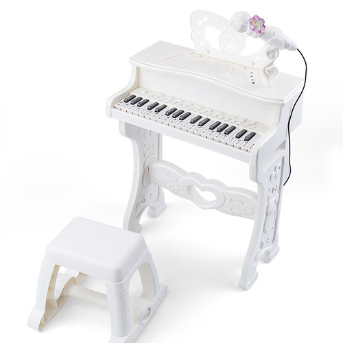 Children's music piano toy multi-functional electronic piano with microphone for beginners to practice playing the piano and send it as a gift to girls