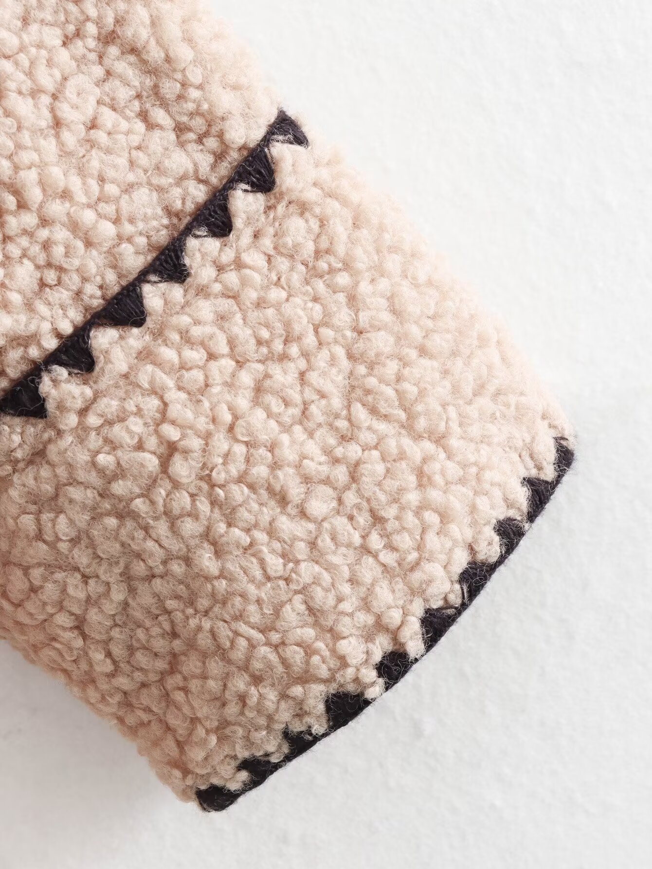 Women's 2024 new style casual granular fleece slim fit lamb wool coat B62905_voghion.com