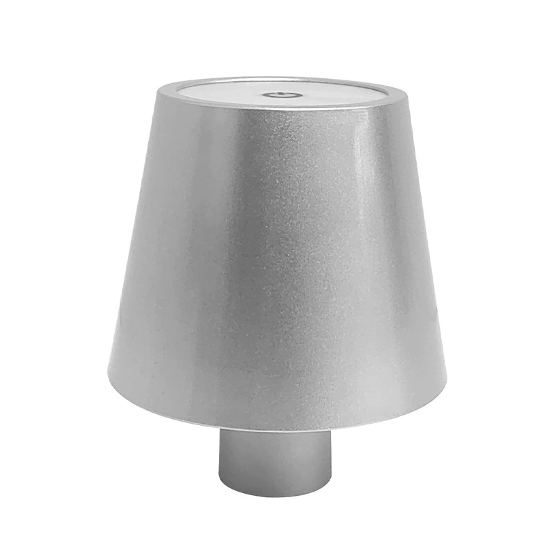 LED настольная лампа, USB перезаряжаемая подсветка, трехцветная регулировка яркости, компактная 13.5×10.5×13.5 см